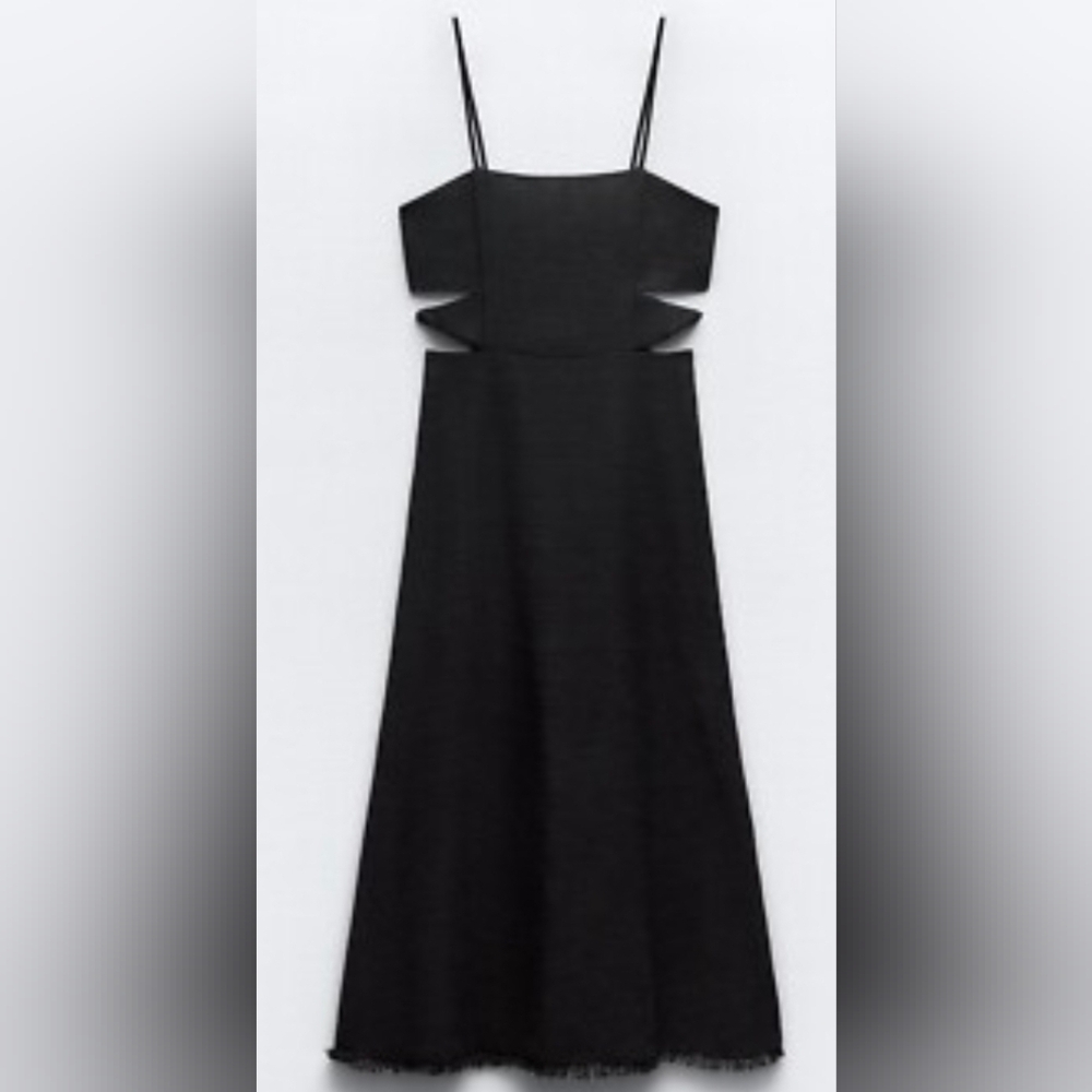 Zara Midi Dress - Cut Out Sides - Medium